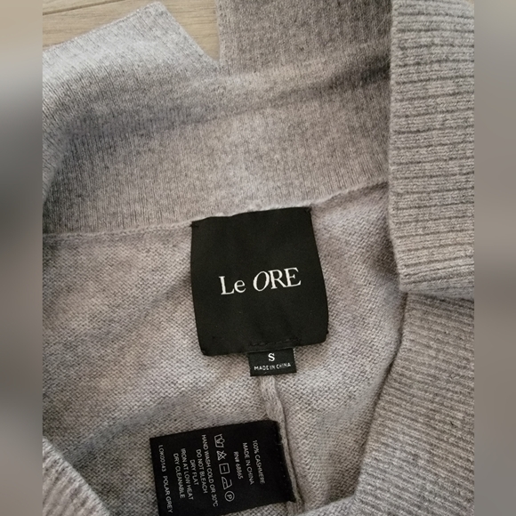 Le ORE Palermo Cashmere Wide Leg Pant Grey sz Small - Picture 7 of 7